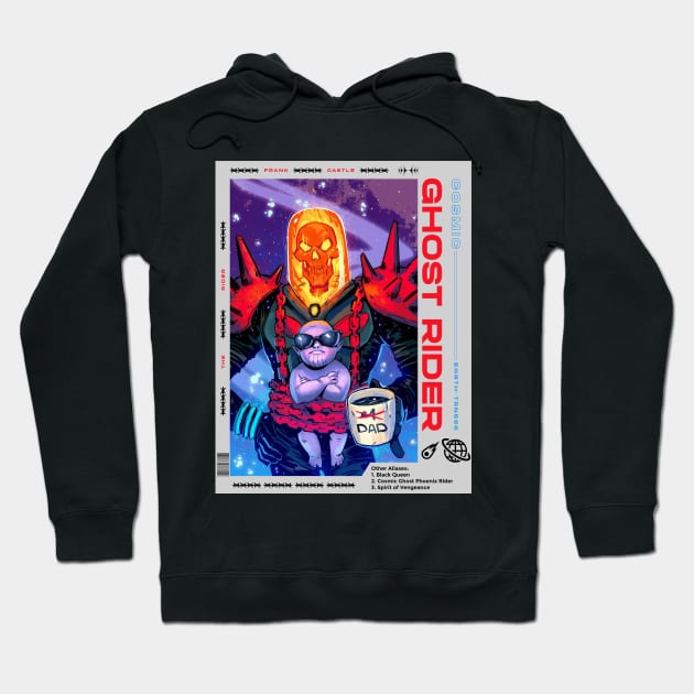 Cosmic Ghost Rider - Streetwear Style Hoodie by Skywiz